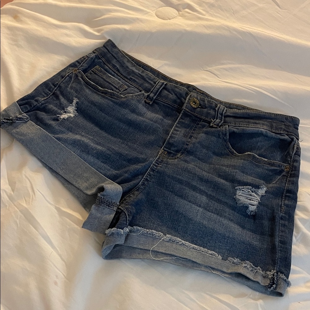 True Craft Dark Blue Jean Shorts